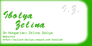 ibolya zelina business card